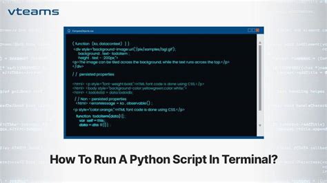how to make a python script in terminal