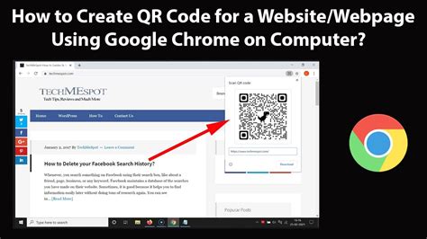 how to make a qr code for a website address