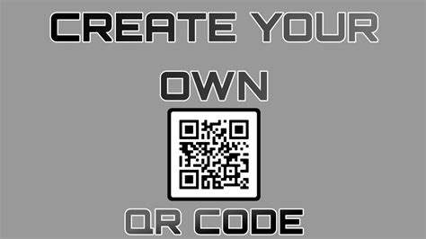 how to make a qr code for myself