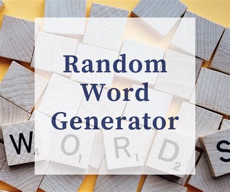 how to make a random word generator