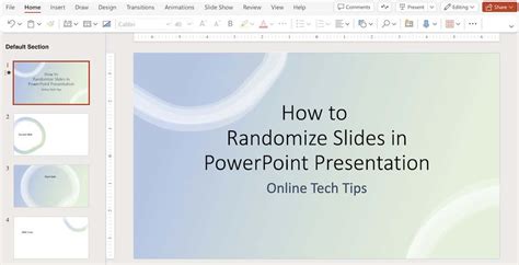 how to make a randomizer in powerpoint