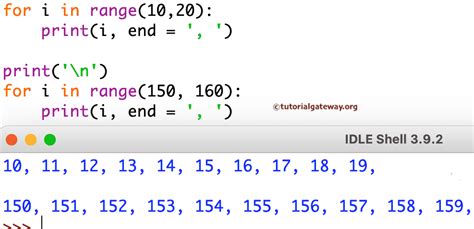 how to make a range of numbers in python