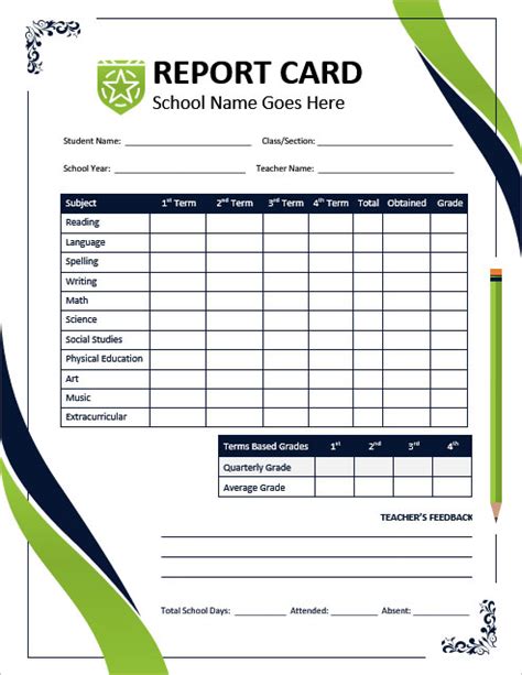 how to make a report card for students