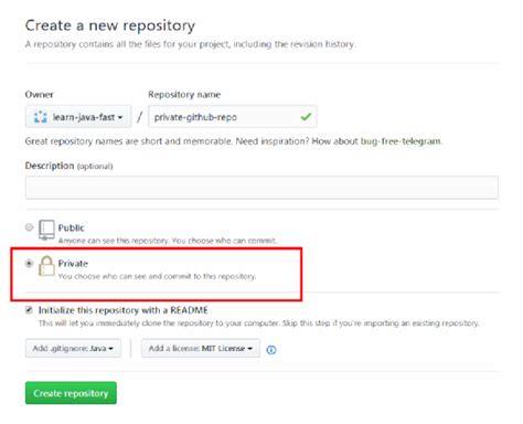 how to make a repository in github private