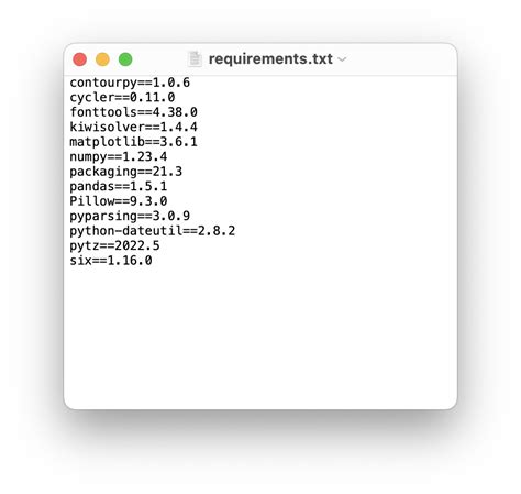 how to make a requirements txt file in python