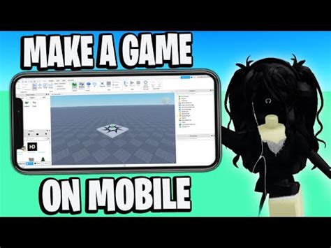 how to make a roblox game on mobile 2023