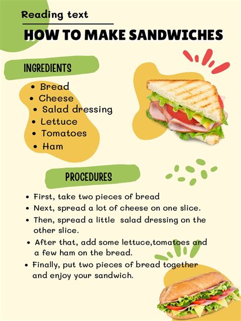how to make a sandwich instructions