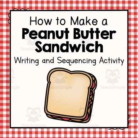 how to make a sandwich writing activity