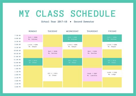 how to make a schedule for school