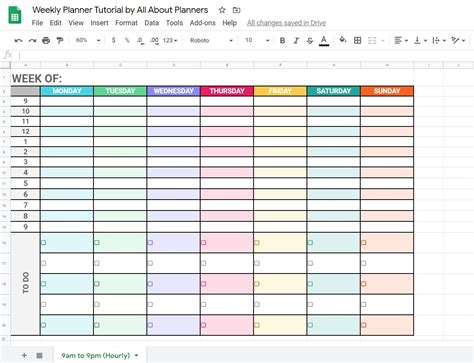 how to make a schedule with google sheets
