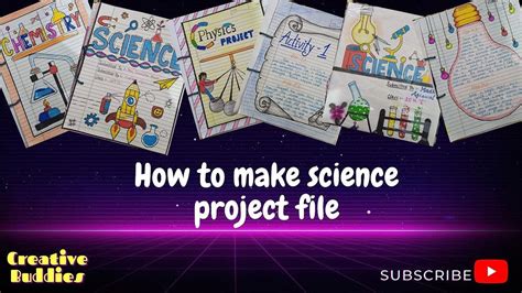 how to make a science project file