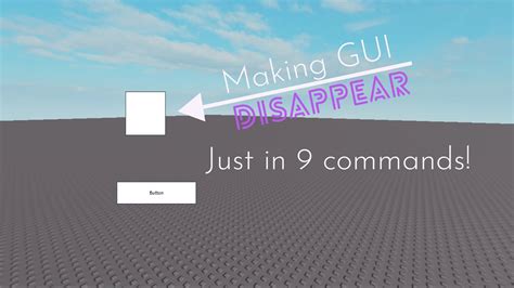 how to make a screen gui disappear on roblox
