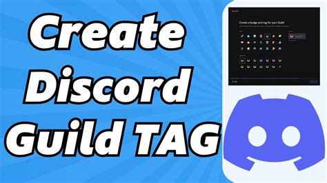 how to make a server guild tag on discord