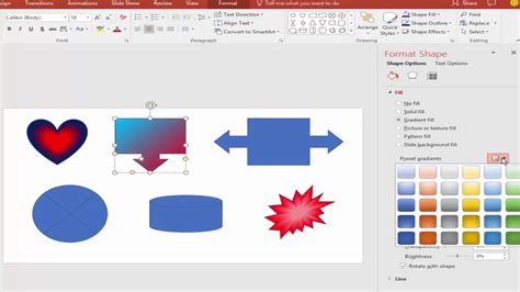 how to make a shape multiple colors in powerpoint