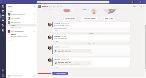 how to make a shared document on teams