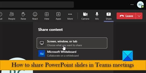 how to make a shared powerpoint on teams