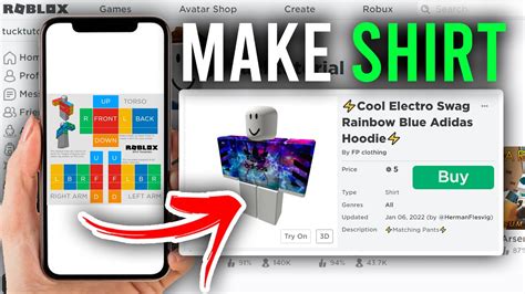 how to make a shirt on roblox mobile android