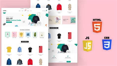 how to make a shopping website using html and css