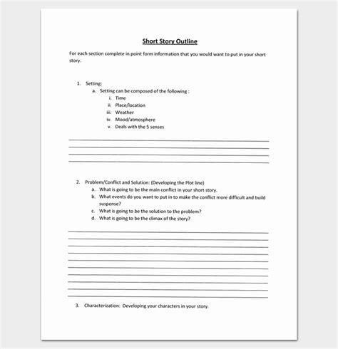 how to make a short outline