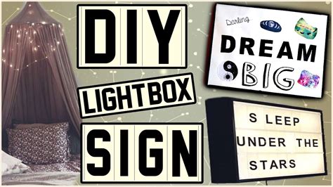 how to make a sign light box