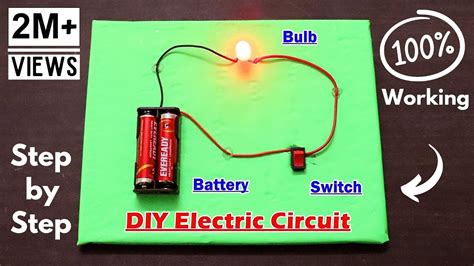 how to make a simple electric circuit working model school science project