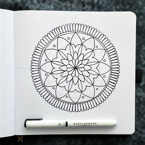 how to make a simple mandala