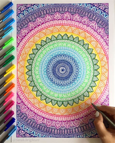 how to make a simple mandala art
