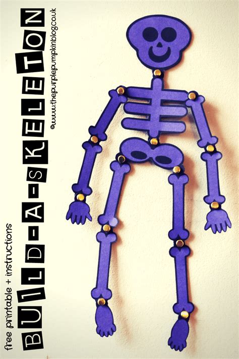 how to make a skeleton for school project with paper