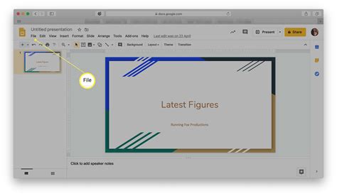 how to make a slide presentation portrait