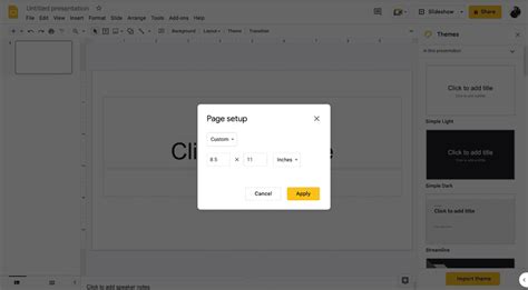 how to make a slide vertical in google slides on ipad
