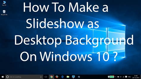 how to make a slideshow on desktop