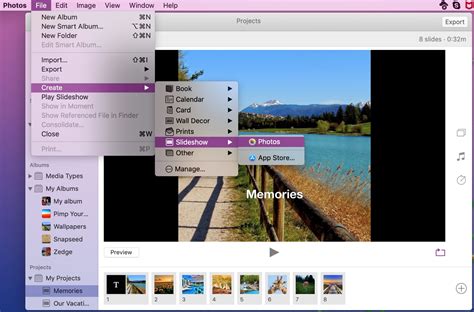 how to make a slideshow presentation on mac