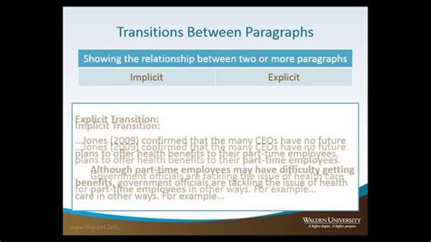 how to make a smooth transition between paragraphs