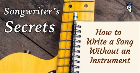 how to make a song without any instruments