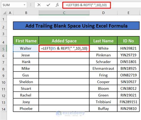 how to make a space in an excel cell