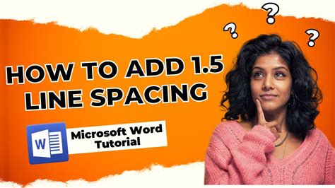 how to make a spacing of 1.5 in word