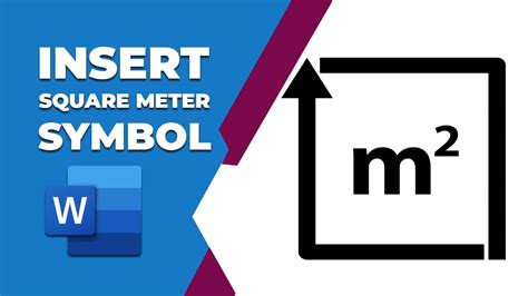 how to make a square meter symbol in word