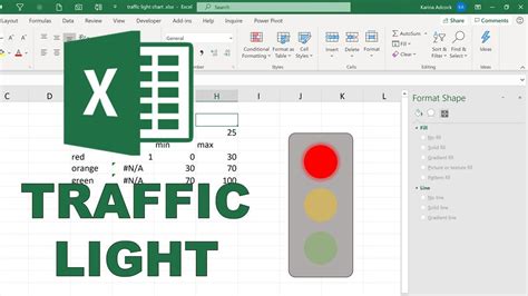 how to make a stoplight chart in excel
