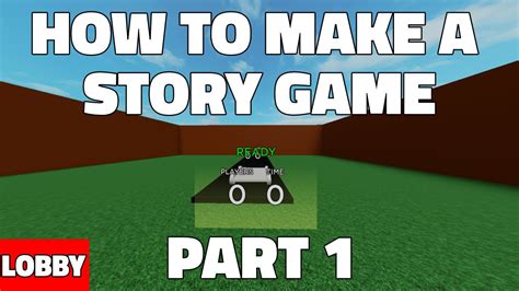 how to make a story game in roblox studio 2024
