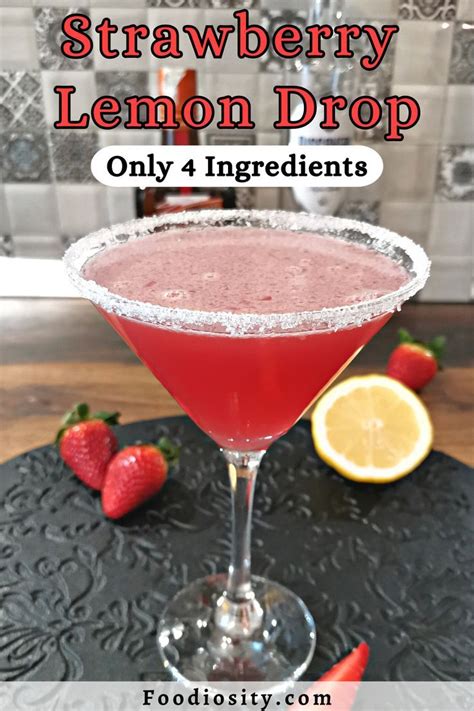 how to make a strawberry lemon drop with vodka
