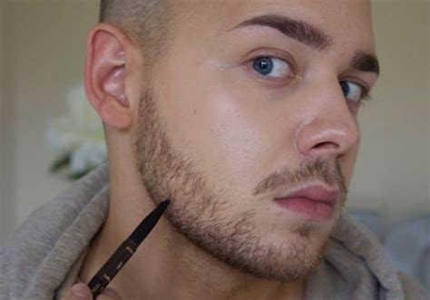 how to make a stubble beard with makeup