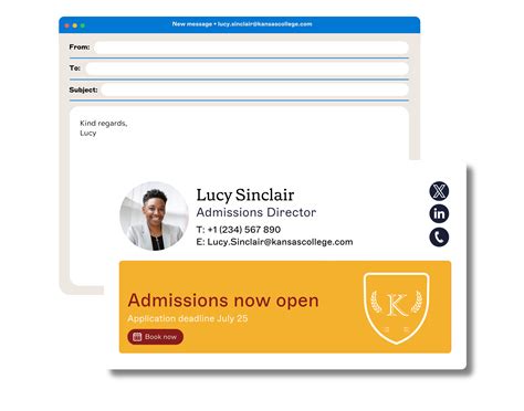 how to make a student email signature