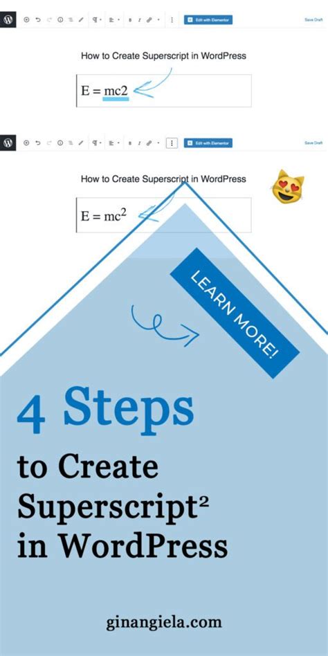 how to make a superscript in wordpress