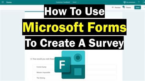 how to make a survey in ms forms