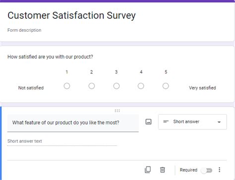 how to make a survey questionnaire in google form