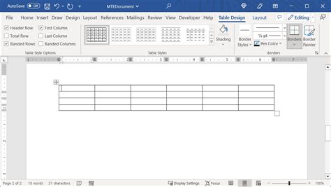 how to make a table bigger on microsoft word