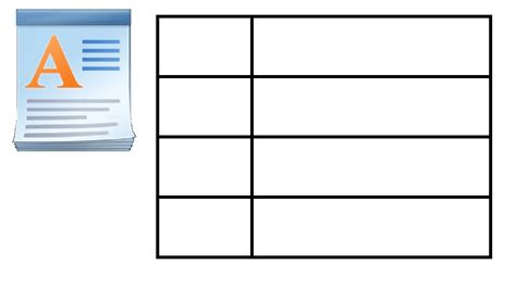how to make a table chart in wordpad