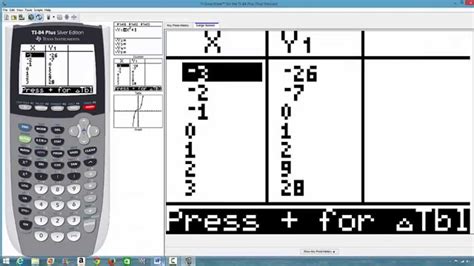 how to make a table of values on ti 84