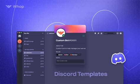 how to make a template on discord