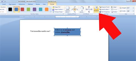 how to make a text box in ms word